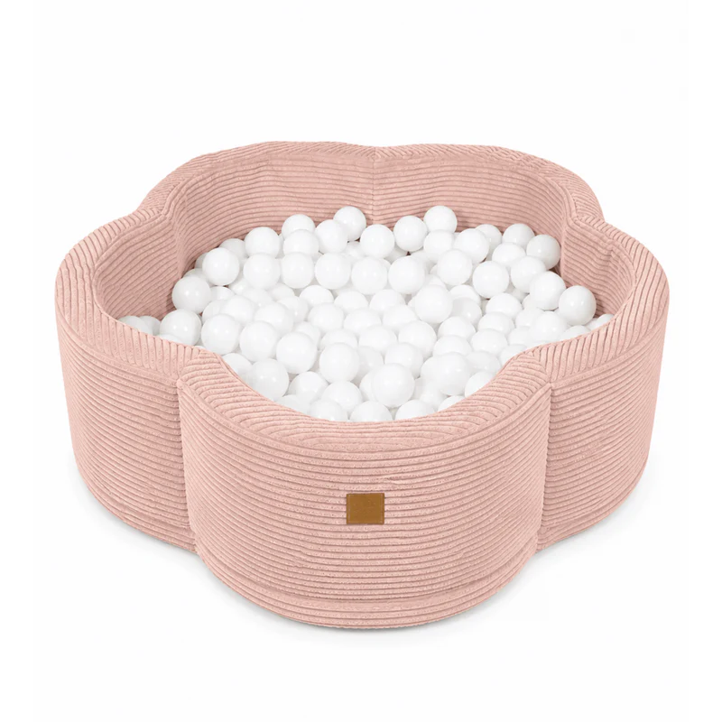 meowbaby-aesthetic-piscine-balles-fleur-90x30-cm-tapis-rose-200-balles image 3