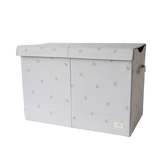 3-sprouts-coffre-de-rangement-pliable-blueberry-taupe-recycl image 1