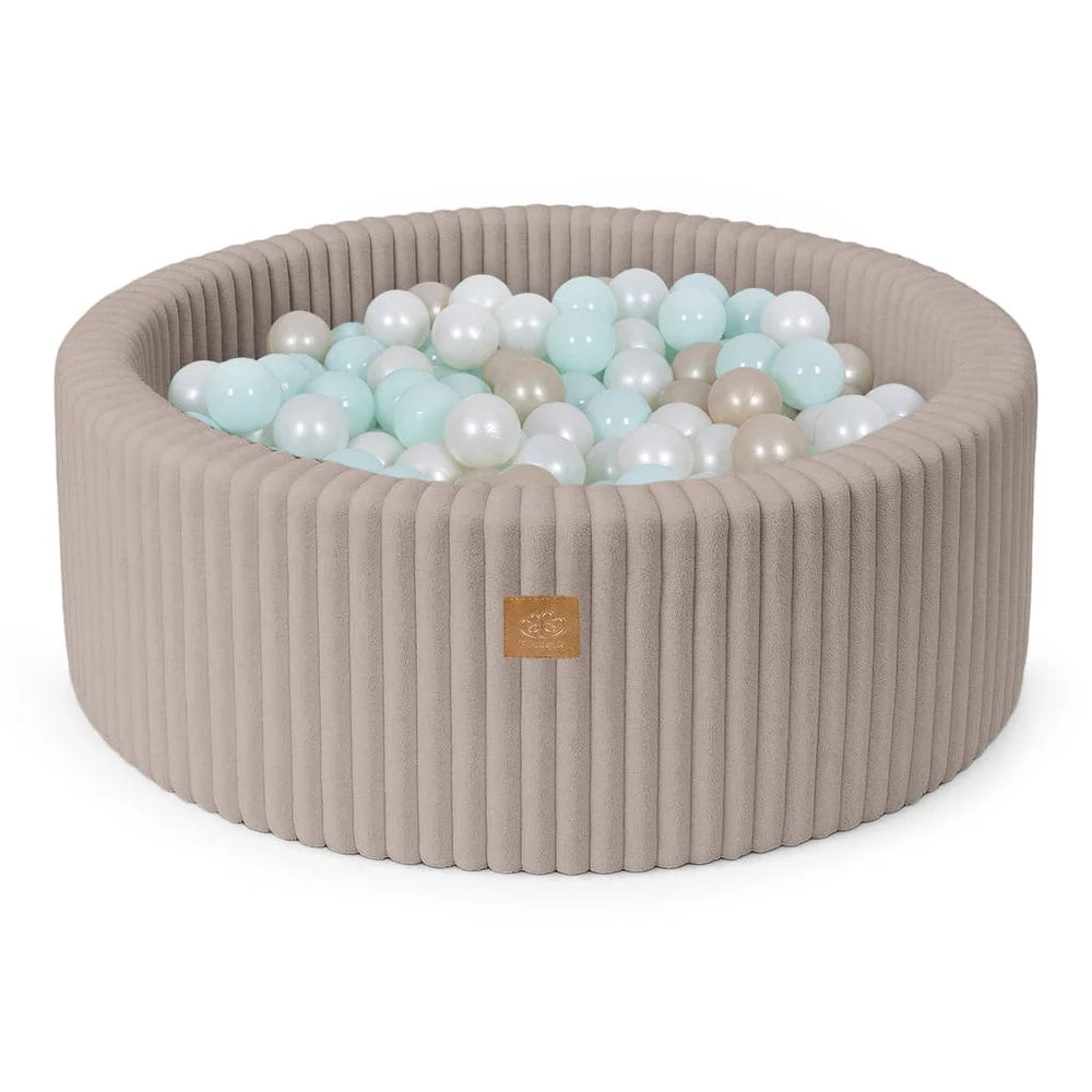 meowbaby-piscine-balles-ronde-90x30-cm-churros-beige-200-balles image 6