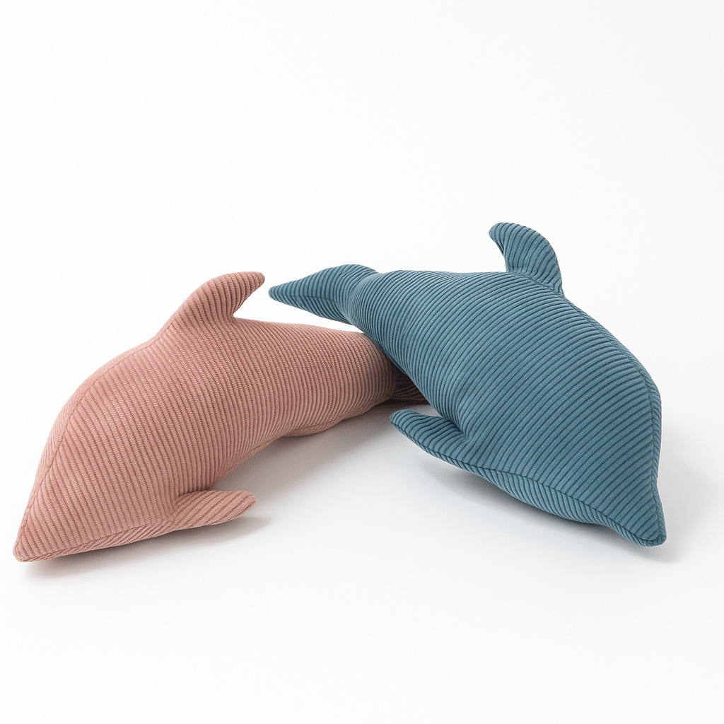 meowbaby-coussin-dauphin-slimcord-velours-corduroy-fines-c-tes image 1