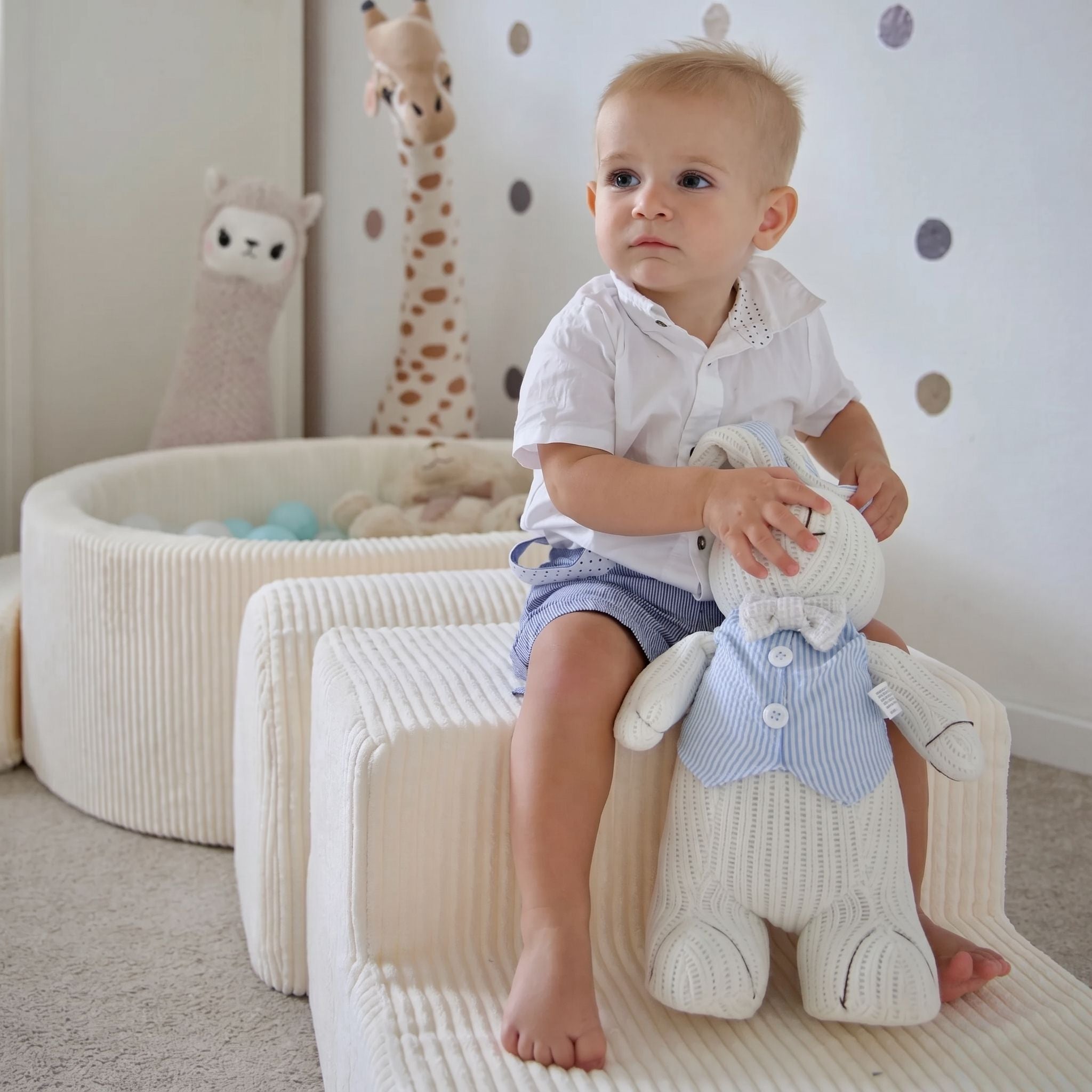 meowbaby-parcours-3-pi-ces-piscine-balles-90x30-corduroy-aesthetic-cr-me-200-bal image 1