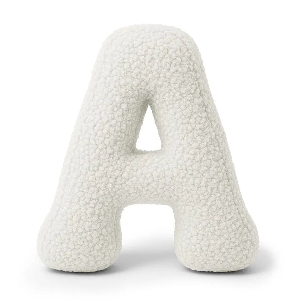 meowbaby-grand-coussin-alphabet-peluche-bearly-blanc-cass-lettre-au-choix image 1