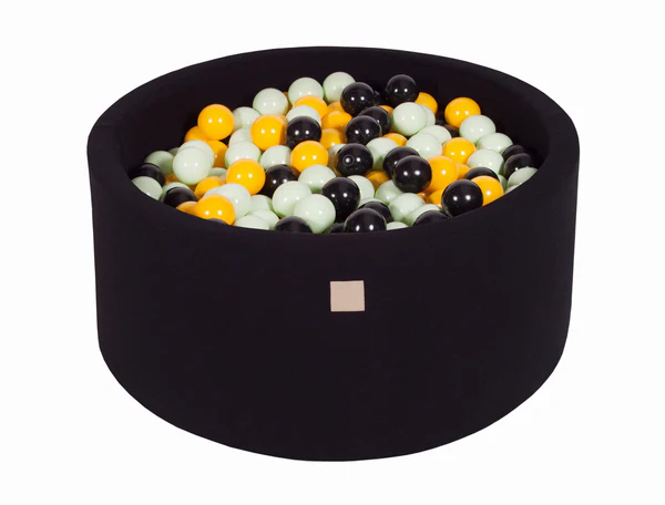 meowbaby-piscine-balles-ronde-90x40-cm-jersey-noir-300-balles image 8