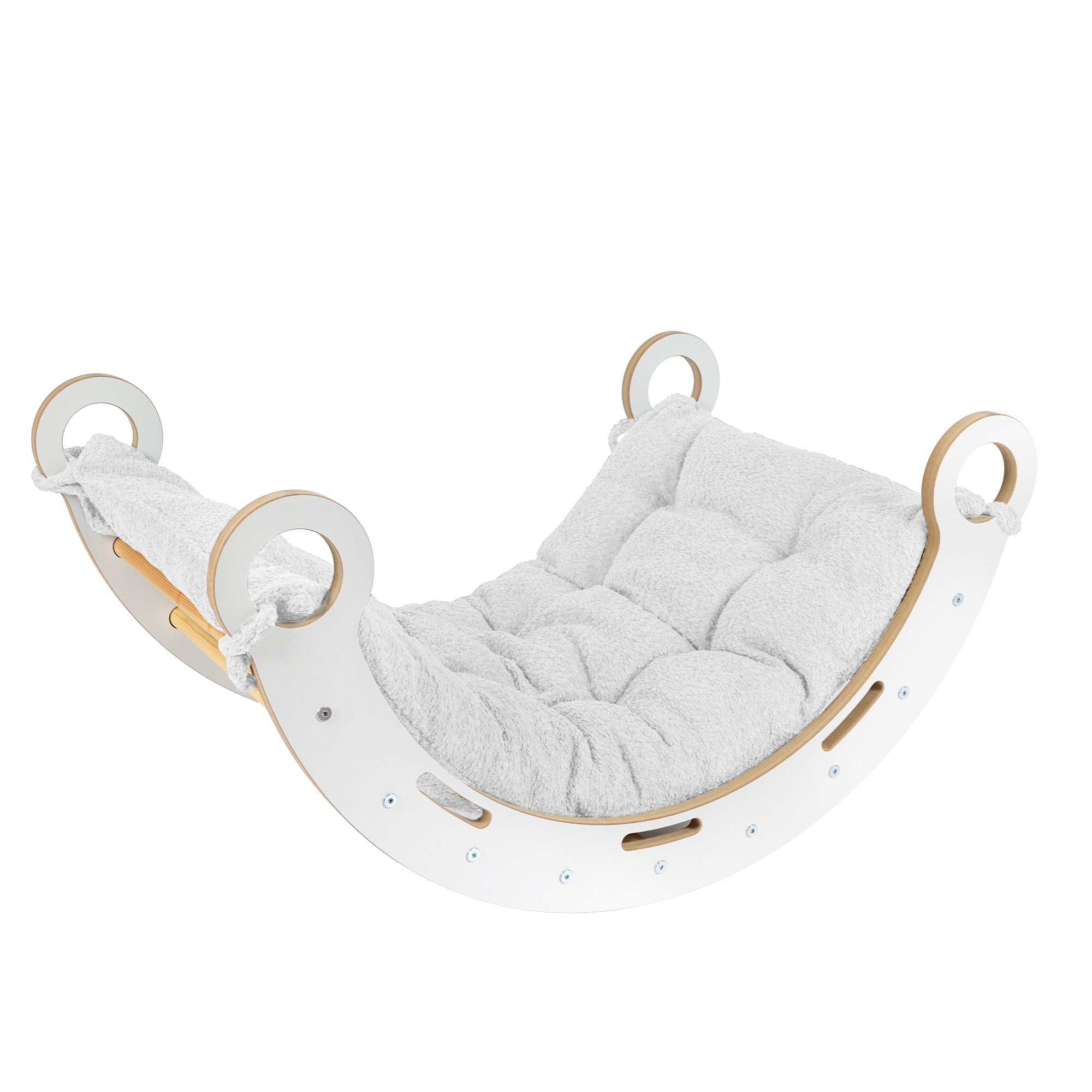 meowbaby-arche-d-escalade-et-d-veil-snug-blanc-avec-coussin-boucl image 5