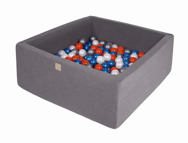 meowbaby-piscine-balles-carr-e-90x90-cm-jersey-gris-300-balles image 8