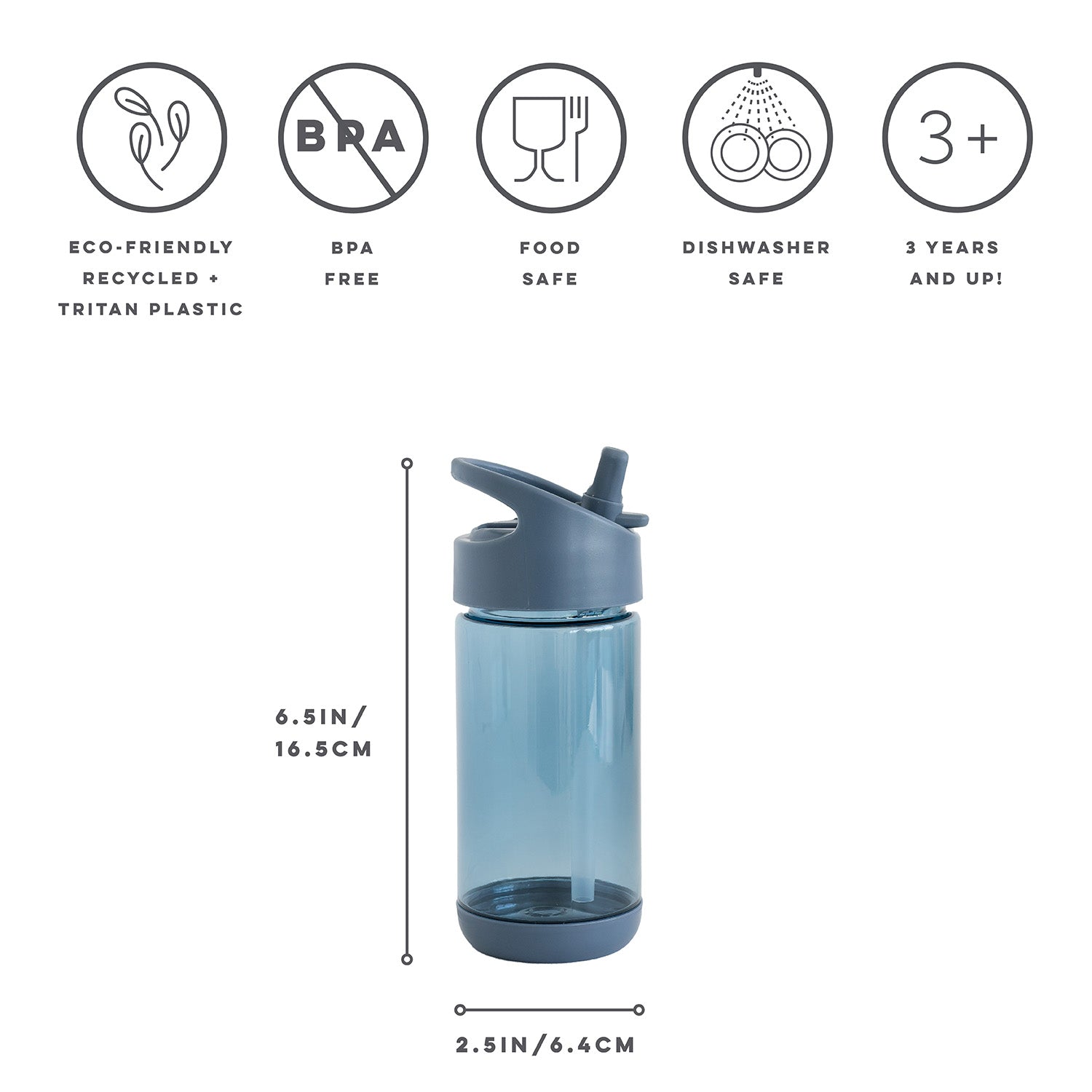3-sprouts-gourde-plastique-recycl-bleue-355-ml image 5