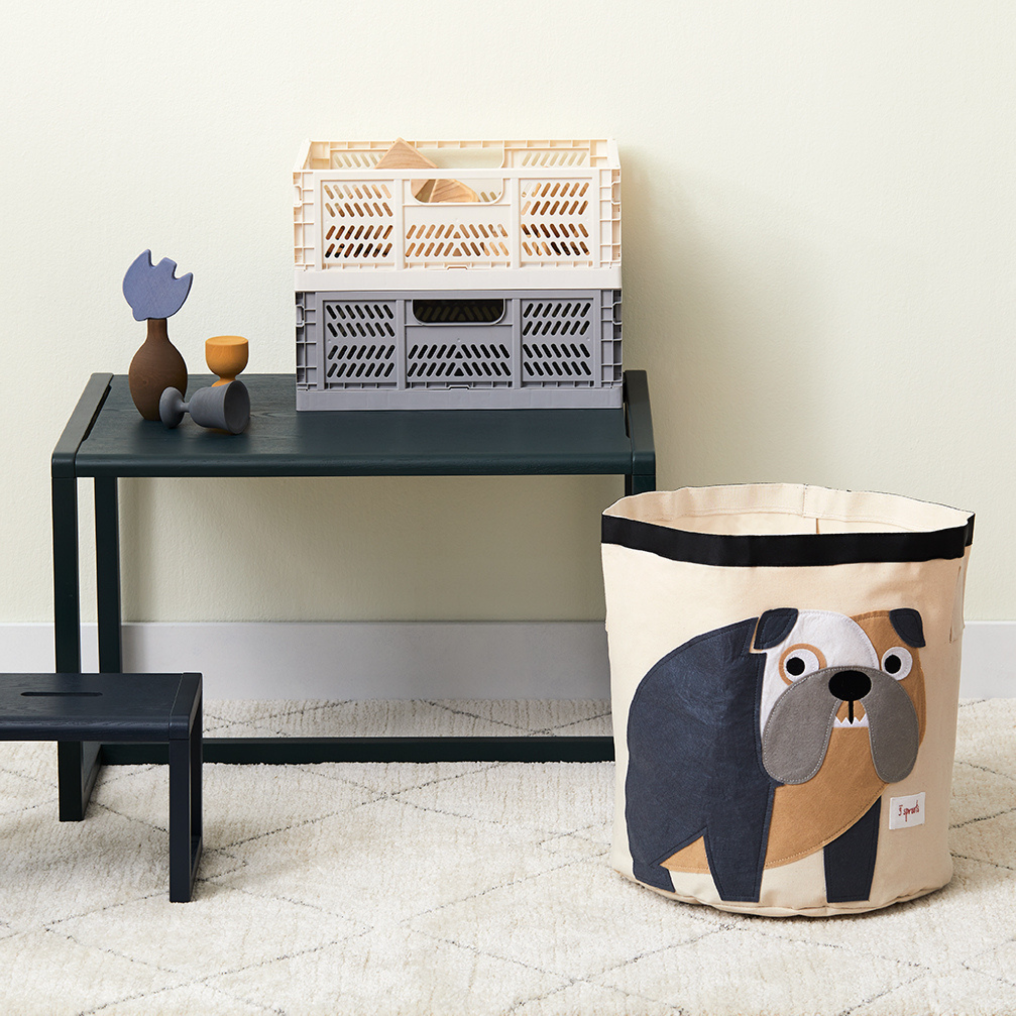 3-sprouts-panier-de-rangement-bouledogue-coton image 3