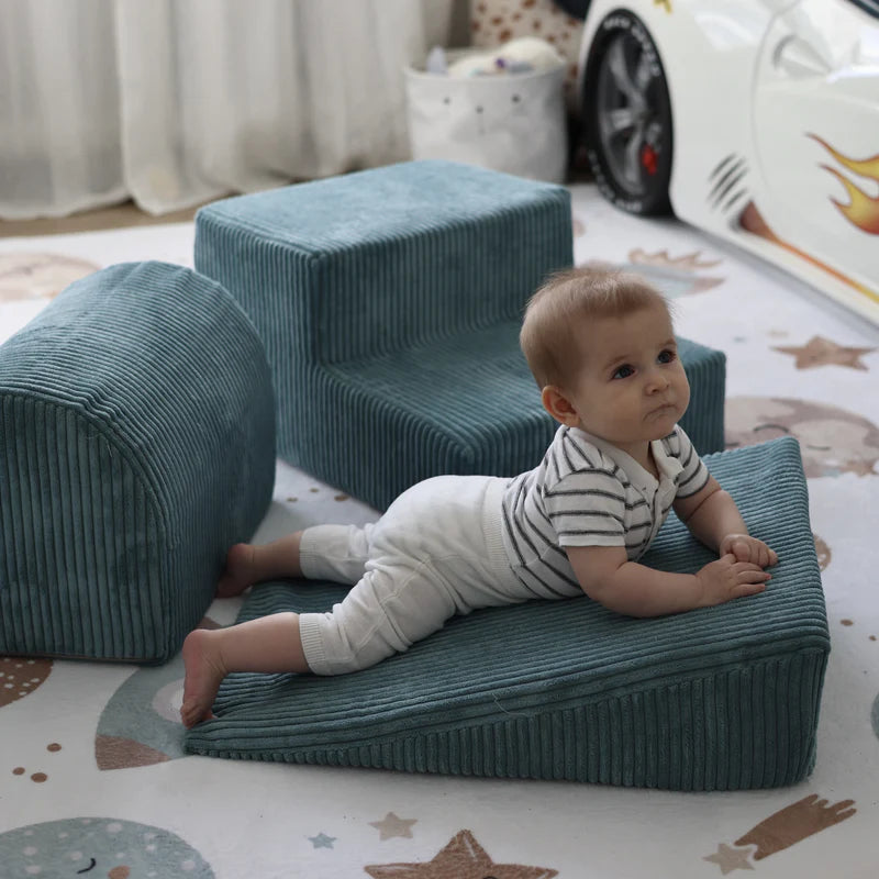 meowbaby-parcours-de-motricit-aesthetic-5-l-ments-petite-piscine-balles-velours- image 4