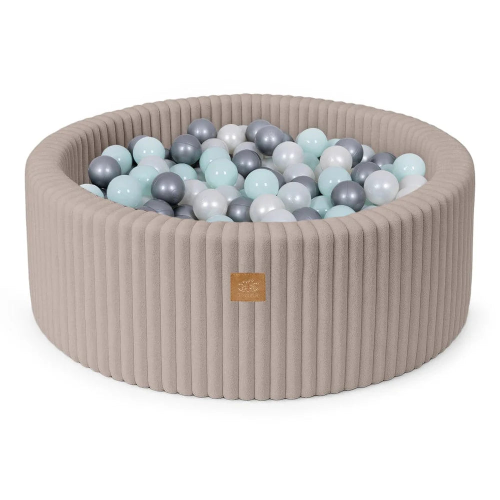 meowbaby-piscine-balles-ronde-90x30-cm-churros-beige-200-balles image 5