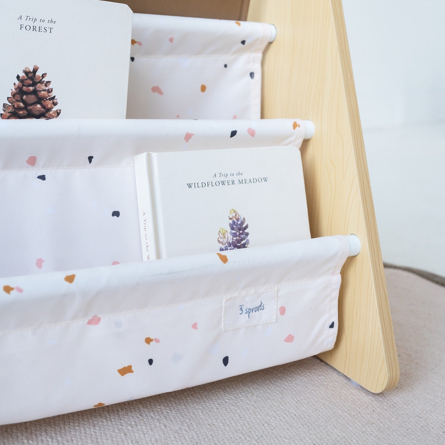 3-sprouts-biblioth-que-portable-double-face-terrazzo-cr-me image 3
