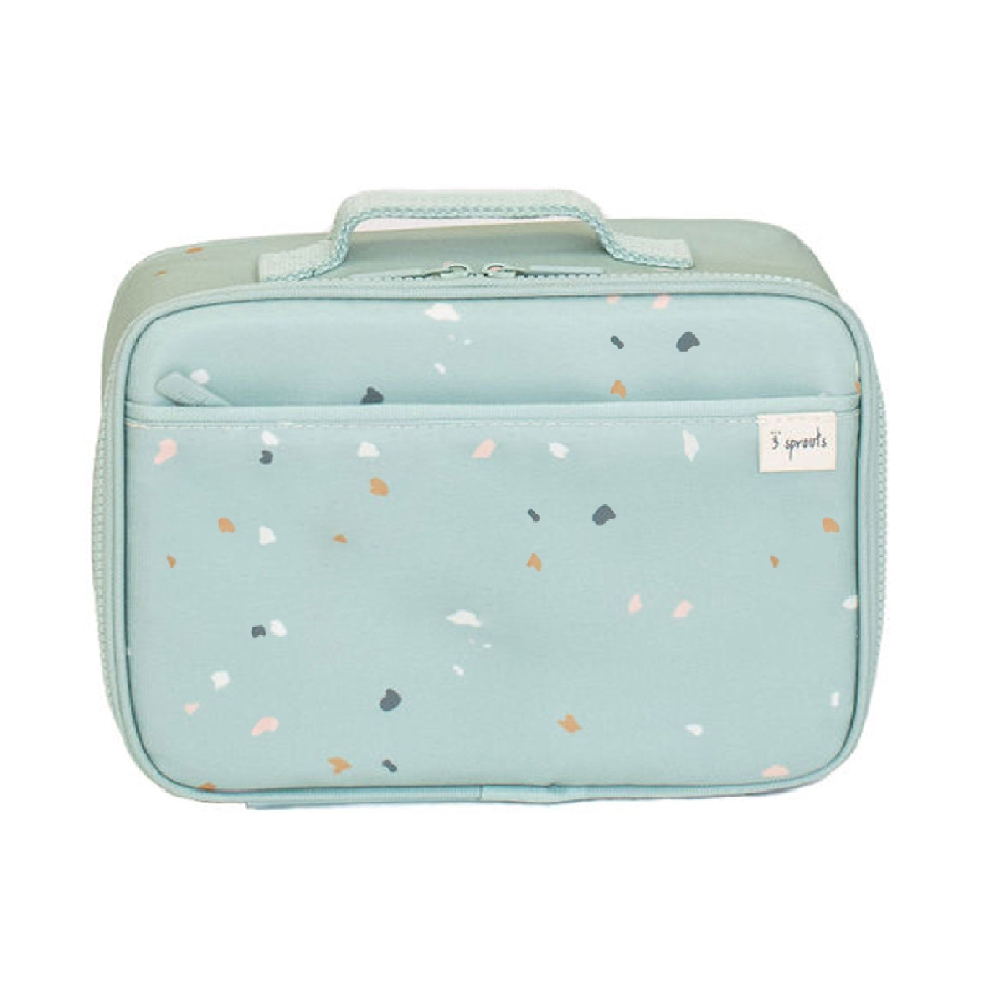 3-sprouts-sac-lunch-isotherme-enfant-terrazzo-green-en-tissu-recycl image 2