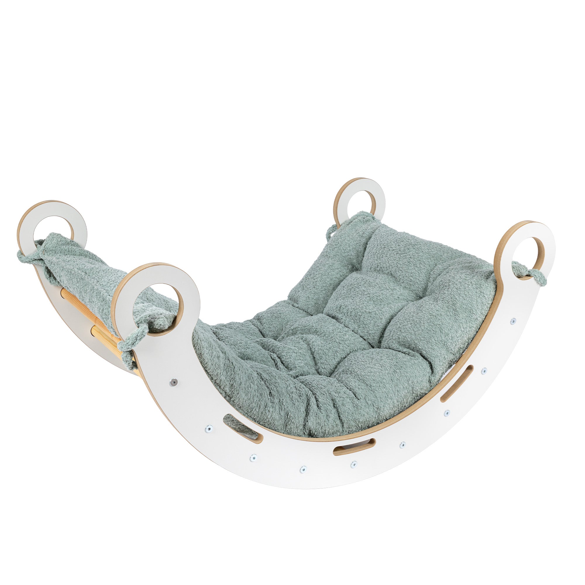 meowbaby-arche-d-escalade-et-d-veil-snug-blanc-avec-coussin-boucl image 3
