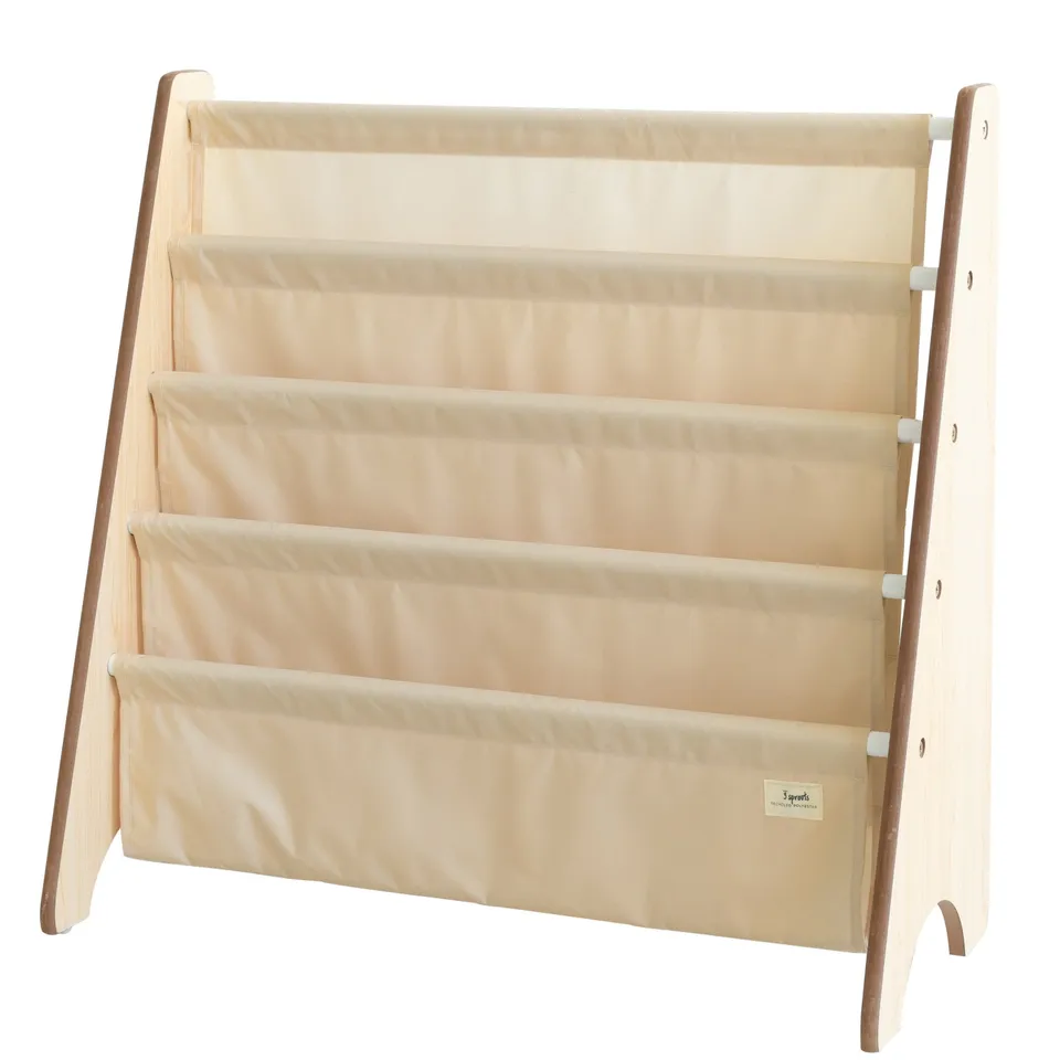 3-sprouts-beige-biblioth-que-porte-livres-en-tissu-recycl image 1