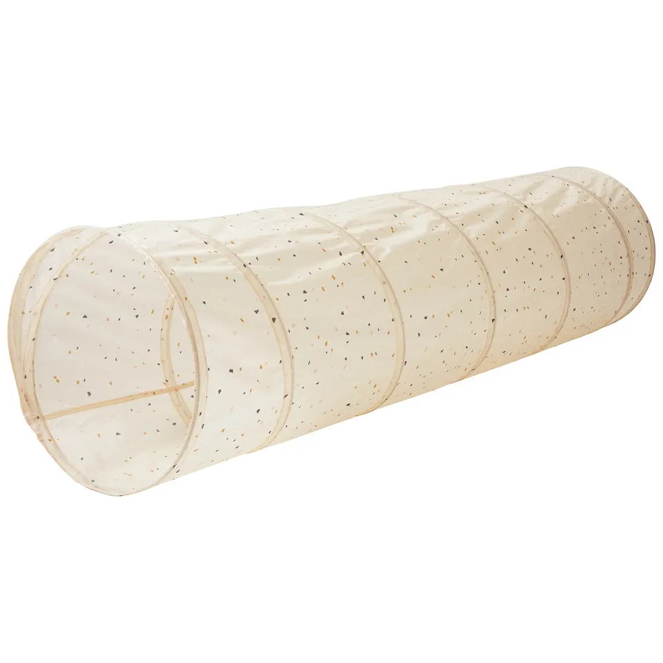 3-sprouts-tunnel-de-jeu-en-tissu-recycl-beige-terrazzo image 1