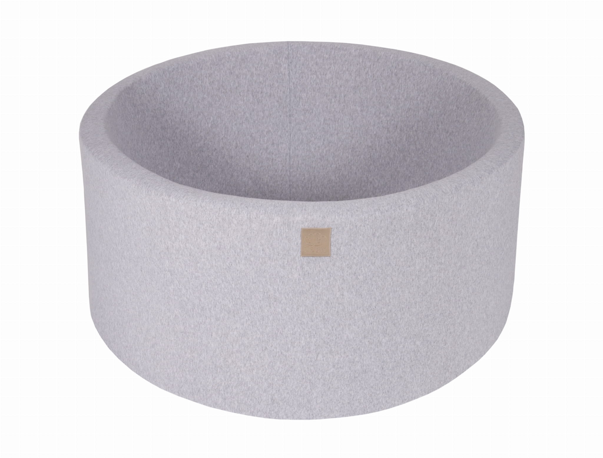 meowbaby-piscine-balles-ronde-90x40-cm-jersey-gris-clair-300-balles image 8