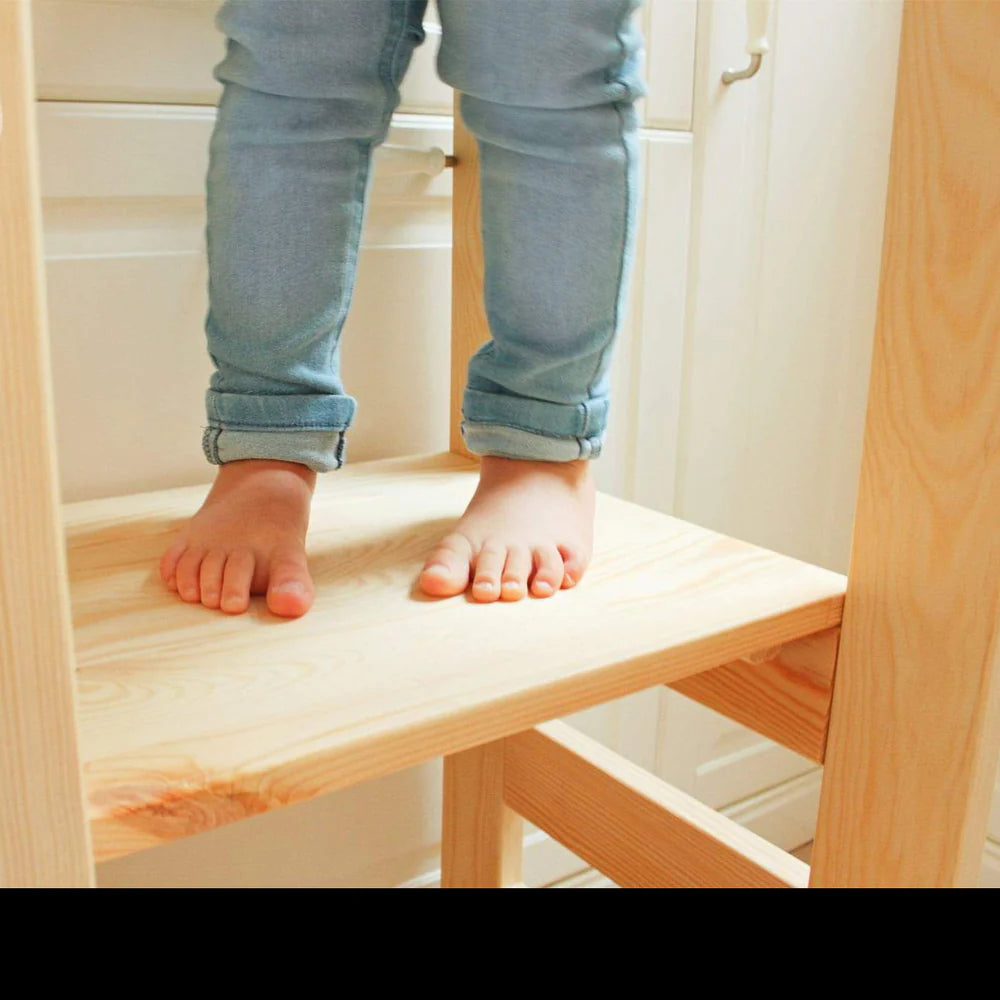 meowbaby-tour-d-observation-montessori-ajustable-3-hauteurs-avec-ou-sans-tableau image 7
