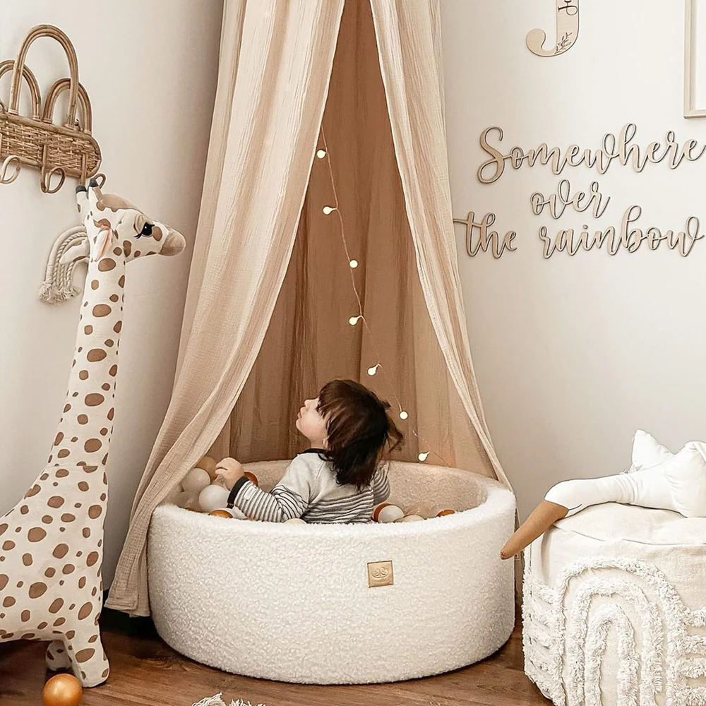meowbaby-piscine-balles-ronde-90x30-cm-bouclette-blanche-200-balles image 5