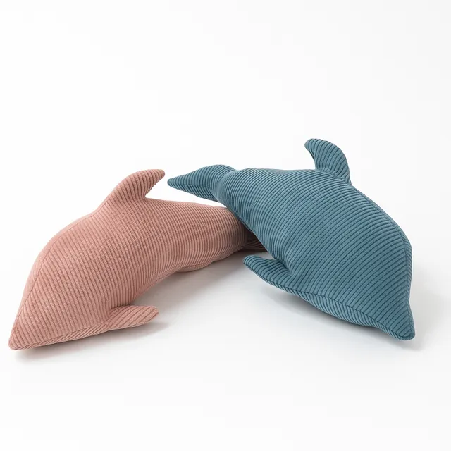 meowbaby-coussin-dauphin-slimcord-velours-corduroy-fines-c-tes image 1