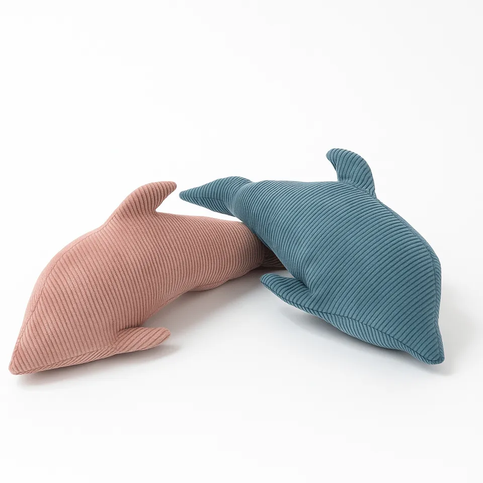meowbaby-coussin-dauphin-slimcord-velours-corduroy-fines-c-tes image 1