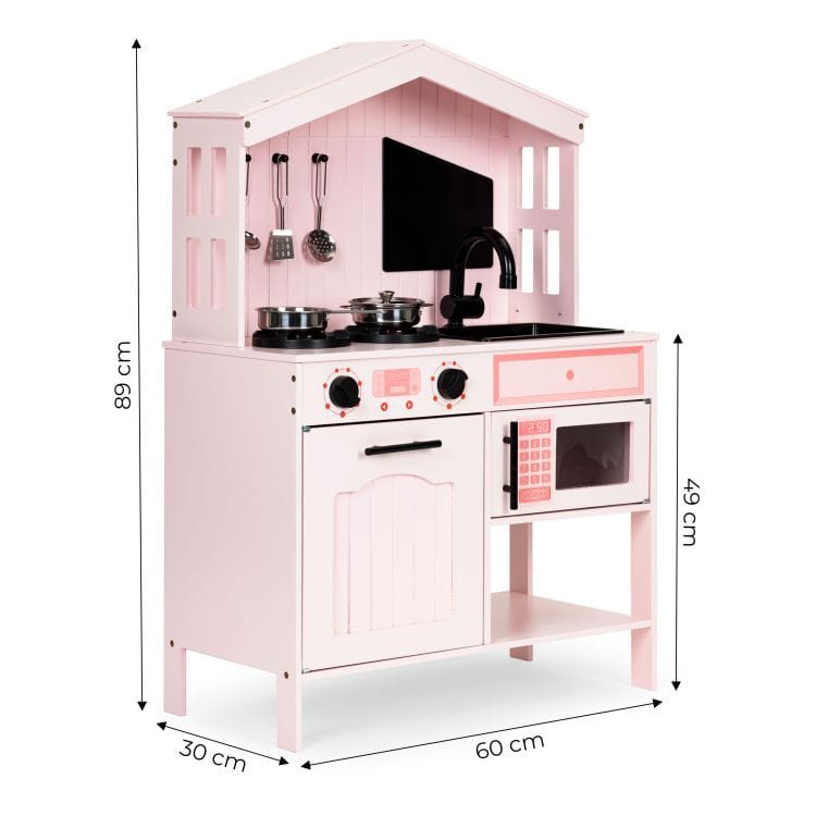 meowbaby-cuisine-en-bois-rose-avec-accessoires image 6
