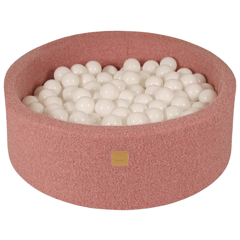 meowbaby-piscine-balles-ronde-90x30-cm-bouclette-rose-200-balles-au-choix image 3
