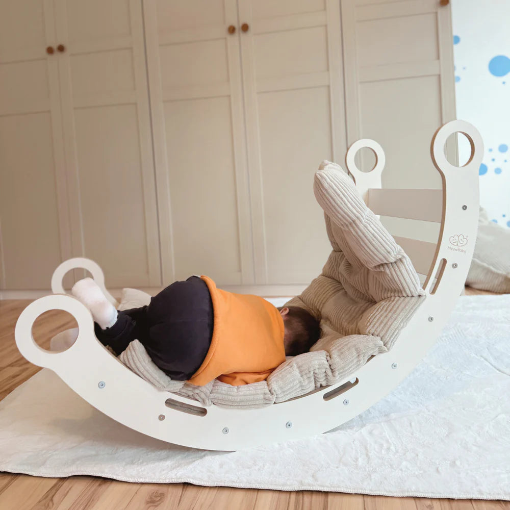 meowbaby-dream-arche-d-quilibre-rocker-blanc-avec-option-coussin image 5