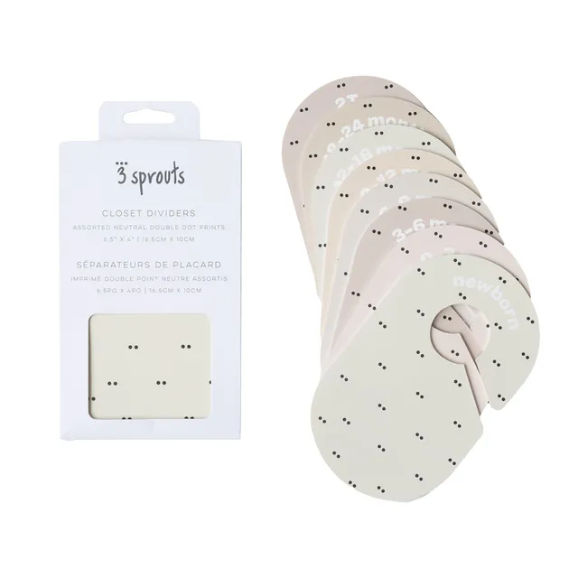 3-sprouts-s-parateurs-de-penderie-b-b-double-dot-neutral-0-24-mois image 1