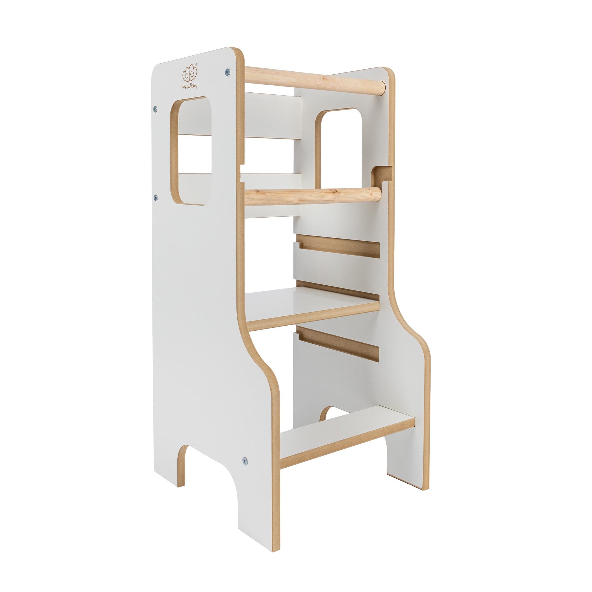 meowbaby-tour-d-observation-montessori-ajustable-en-bois-cloudy image 5