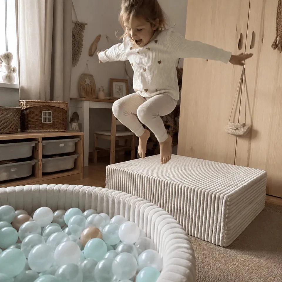 meowbaby-trampoline-d-int-rieur-churros-velours-c-tel-2-tailles image 1