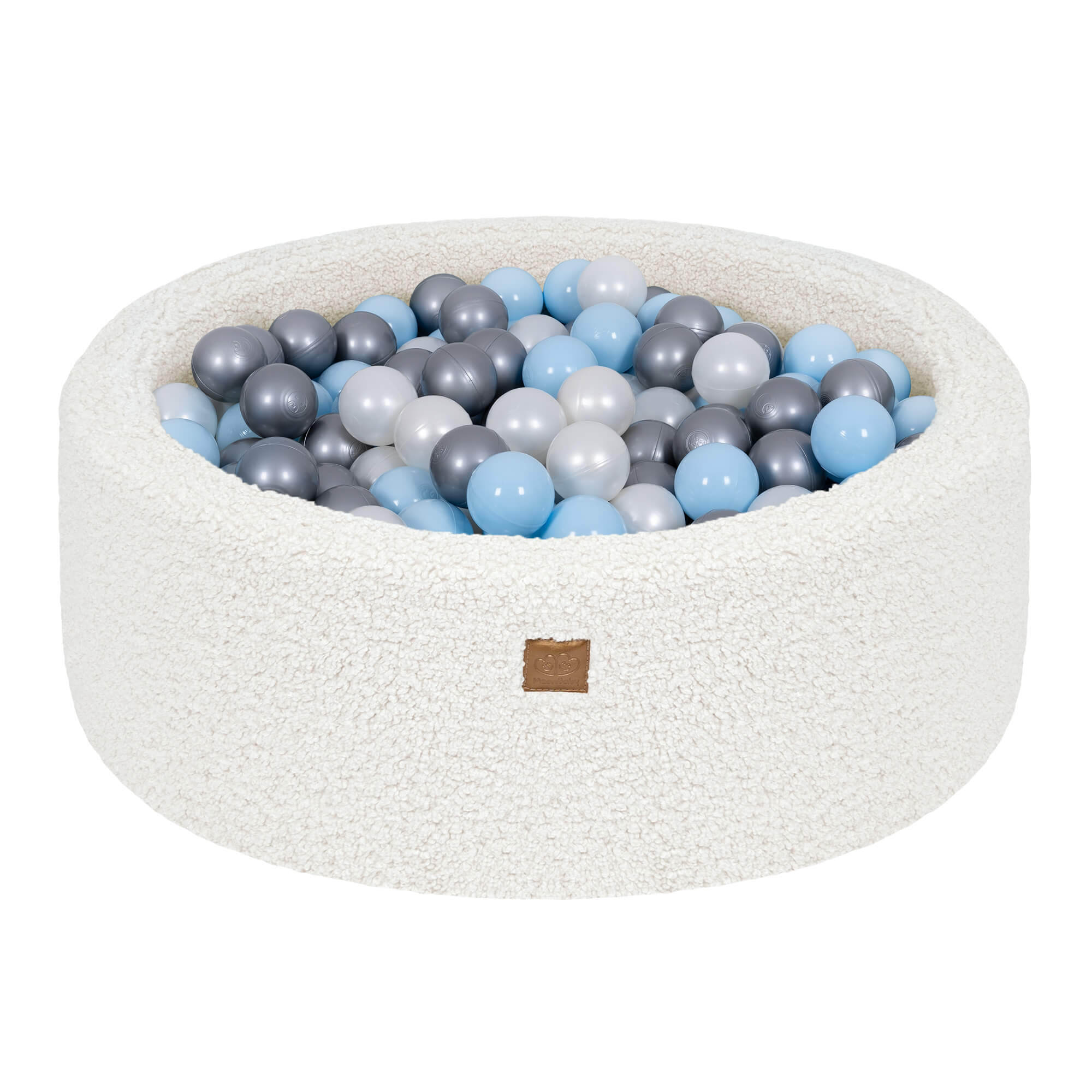 meowbaby-piscine-balles-ronde-90x30-cm-bearly-blanc-cass-200-balles image 5