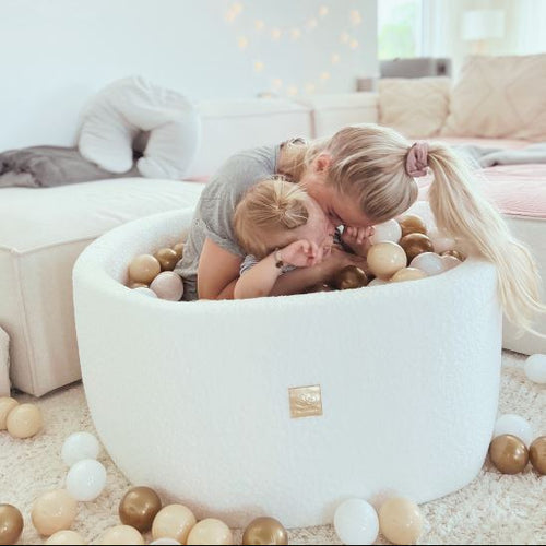 meowbaby-piscine-balles-ronde-90x40-cm-bouclette-blanc-300-balles image 1