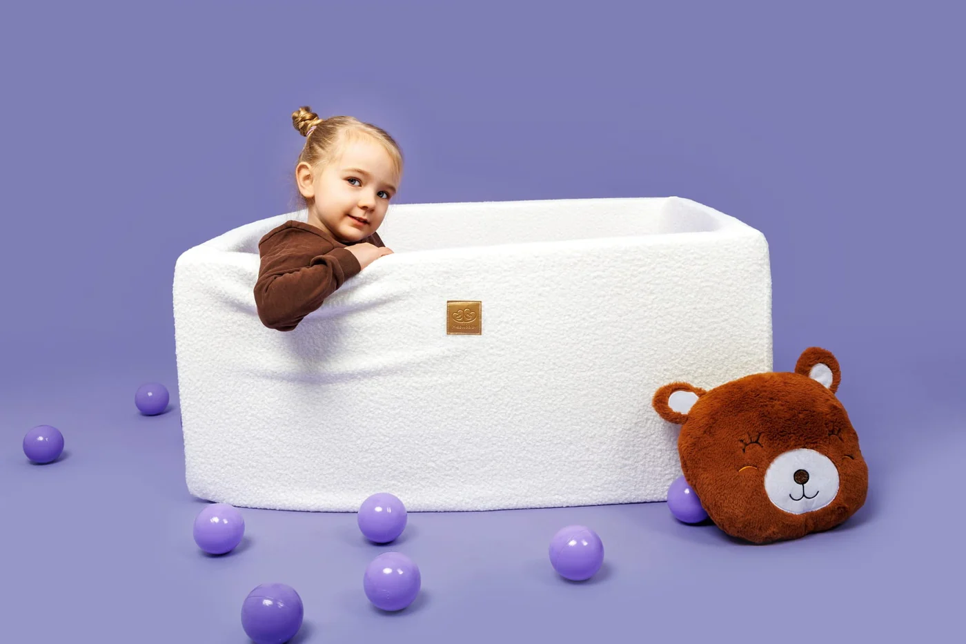 meowbaby-piscine-balles-carr-e-110x110-cm-bouclette-blanc-400-balles image 3