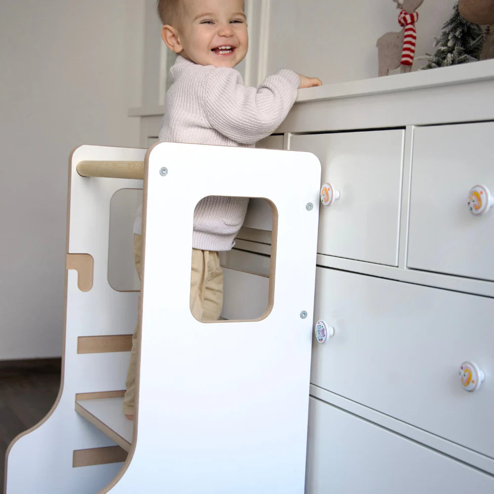 meowbaby-tour-d-observation-montessori-ajustable-en-bois-cloudy image 3