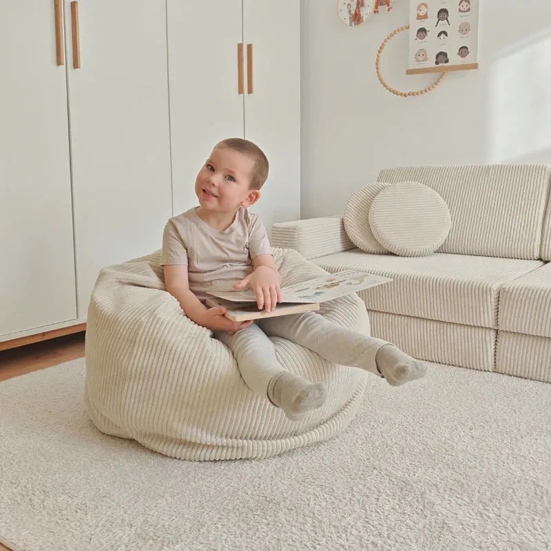 meowbaby-floreo-pouf-fleur-velours-corduroy-aesthetic image 1