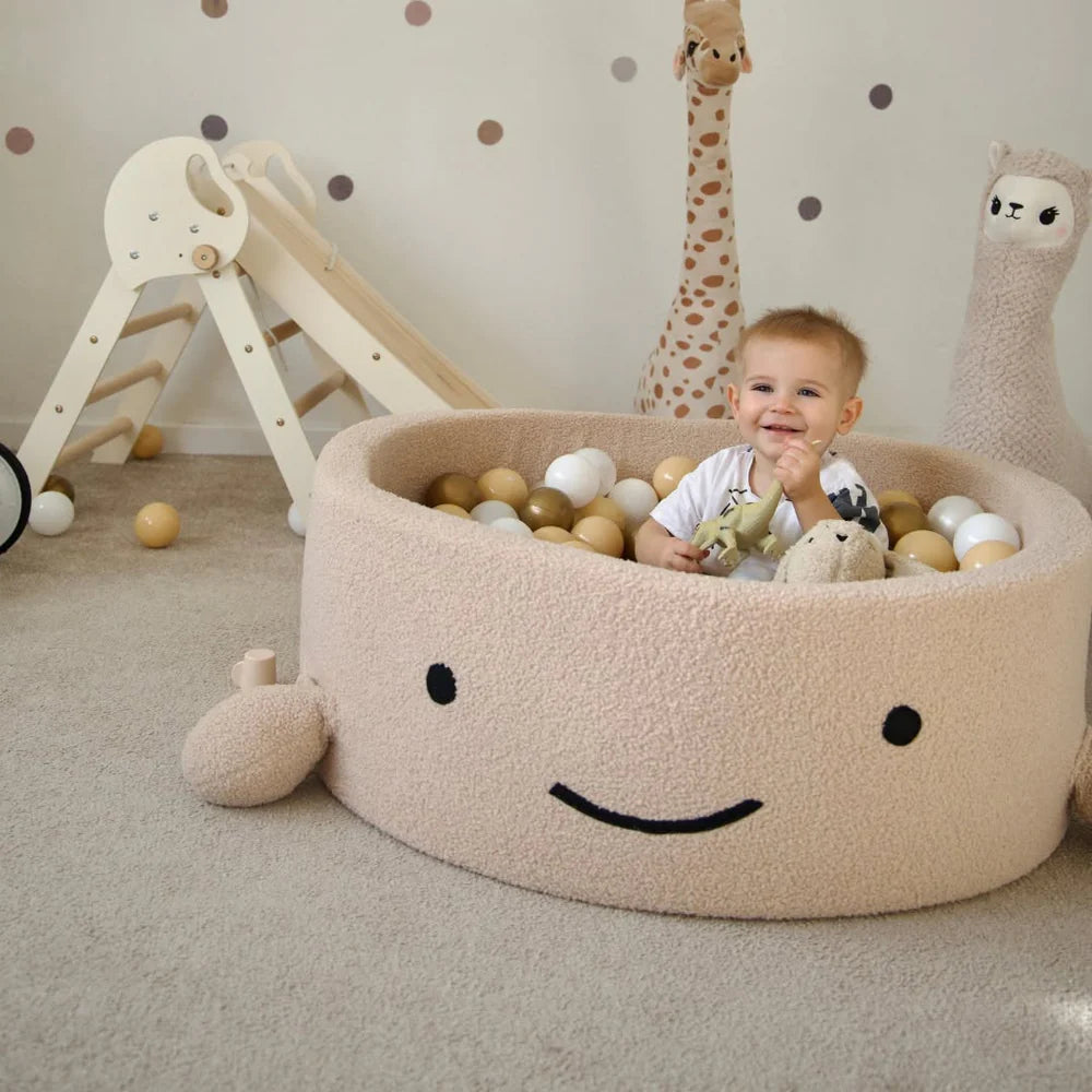 meowbaby-piscine-balles-baleine-90x30-cm-bouclette-c-line-beige-200-balles image 5