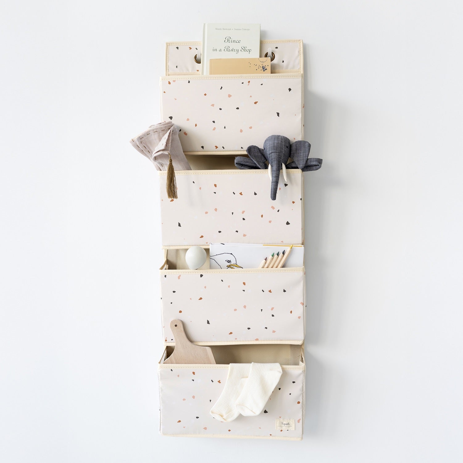 3-sprouts-organisateur-de-porte-terrazzo-cream-4-poches image 2