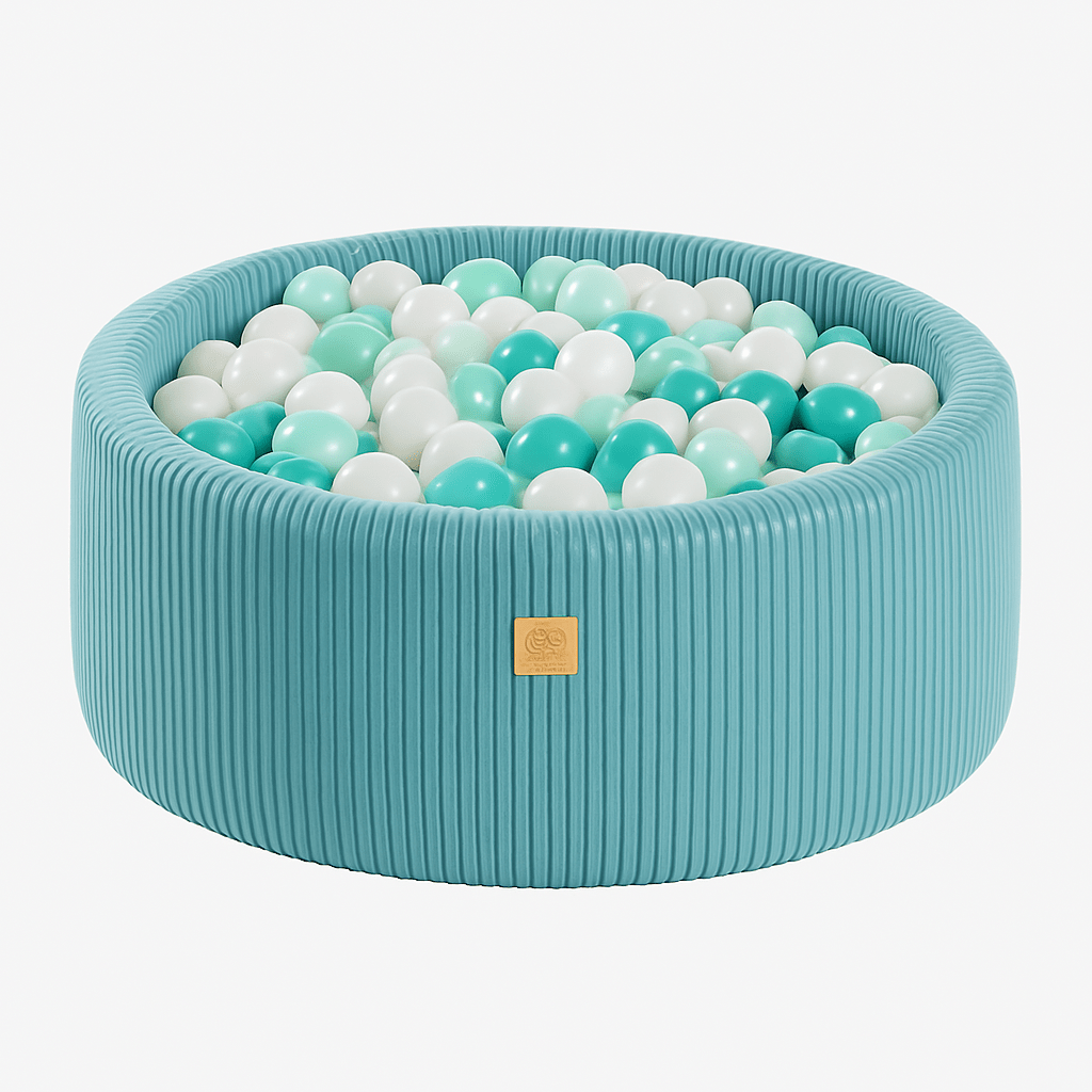 meowbaby-aesthetic-piscine-balles-ronde-90x30-cm-velours-corduroy-turquoise-200- image 4