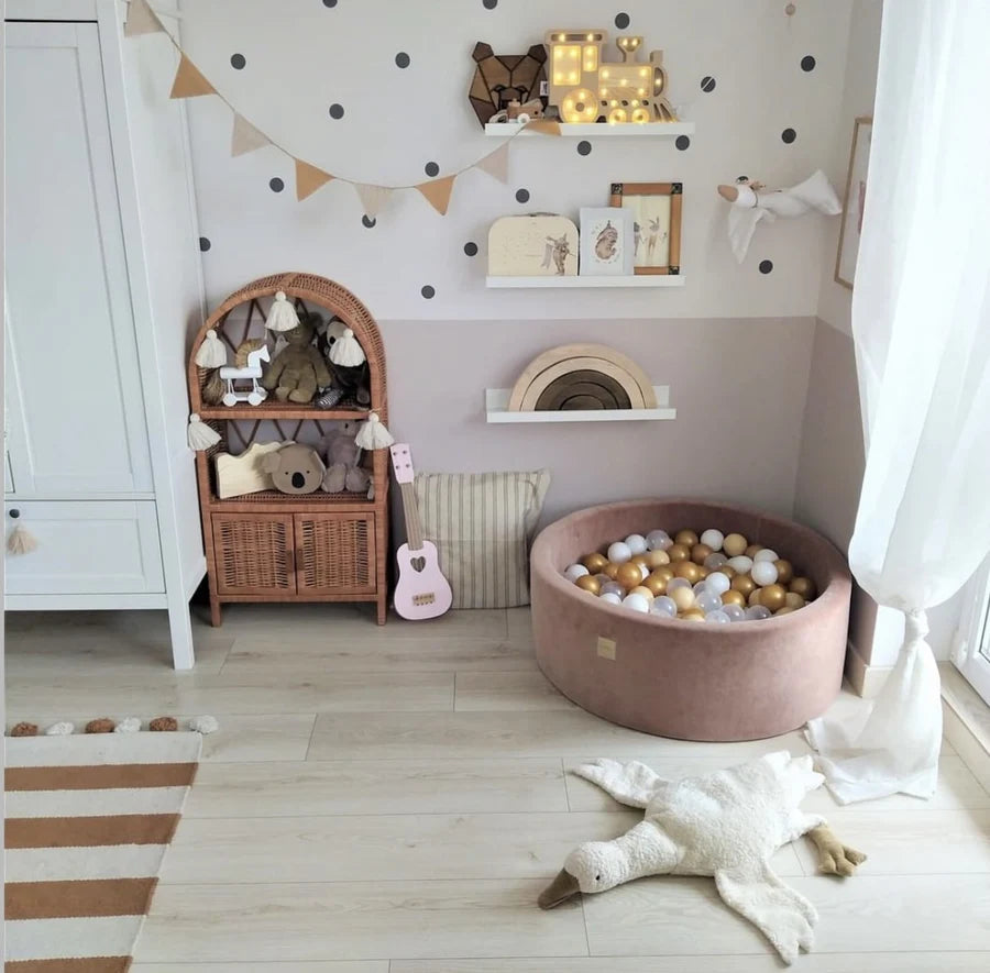 meowbaby-piscine-balles-ronde-90x30-cm-velours-marron-glac-200-balles image 8