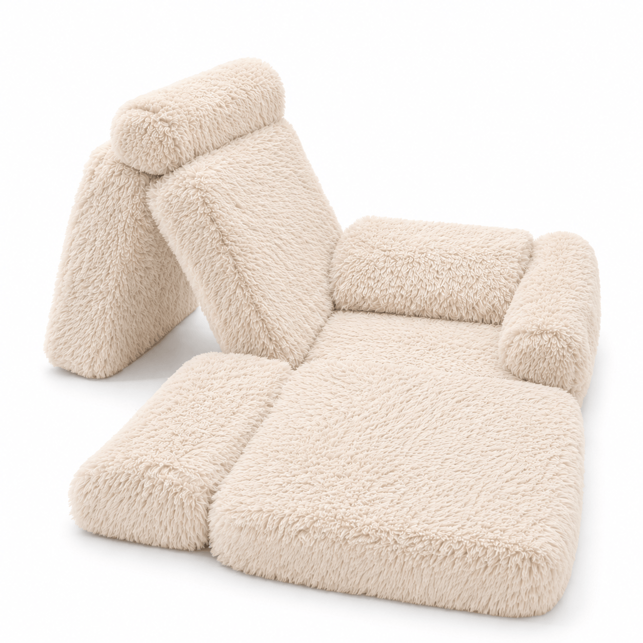 meowbaby-canap-de-jeu-modulable-pocket-120cm-fourrure-mammouth-6-pi-ces image 4