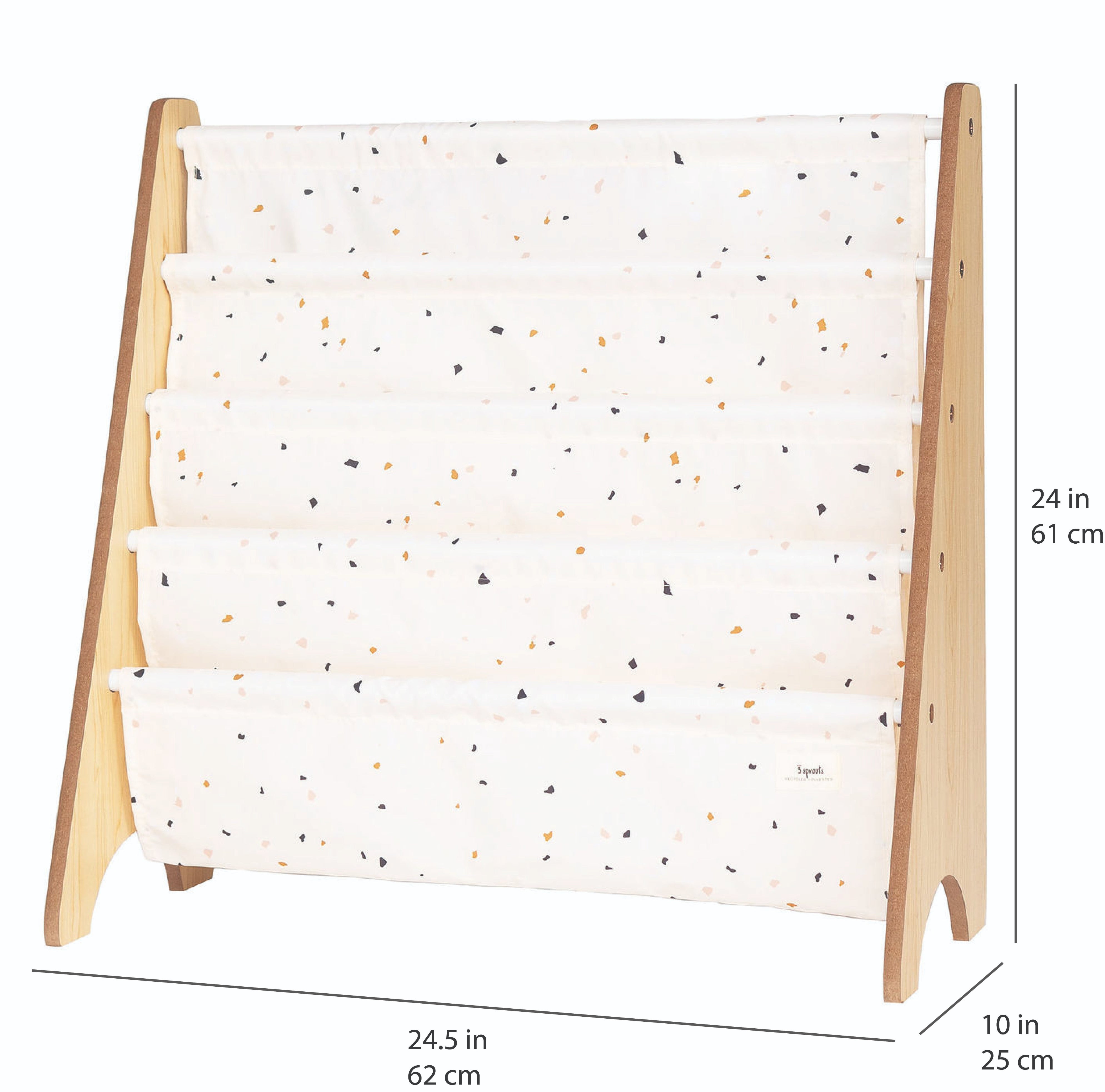 3-sprouts-biblioth-que-enfant-terrazzo-cream-en-tissu-recycl image 4