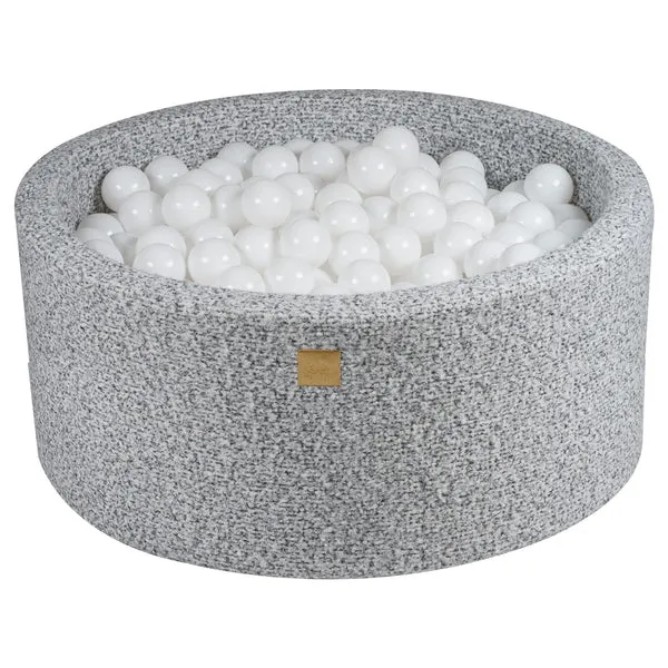 meowbaby-boucle-piscine-balles-ronde-90x40-cm-gris-m-lang-300-balles-au-choix image 1