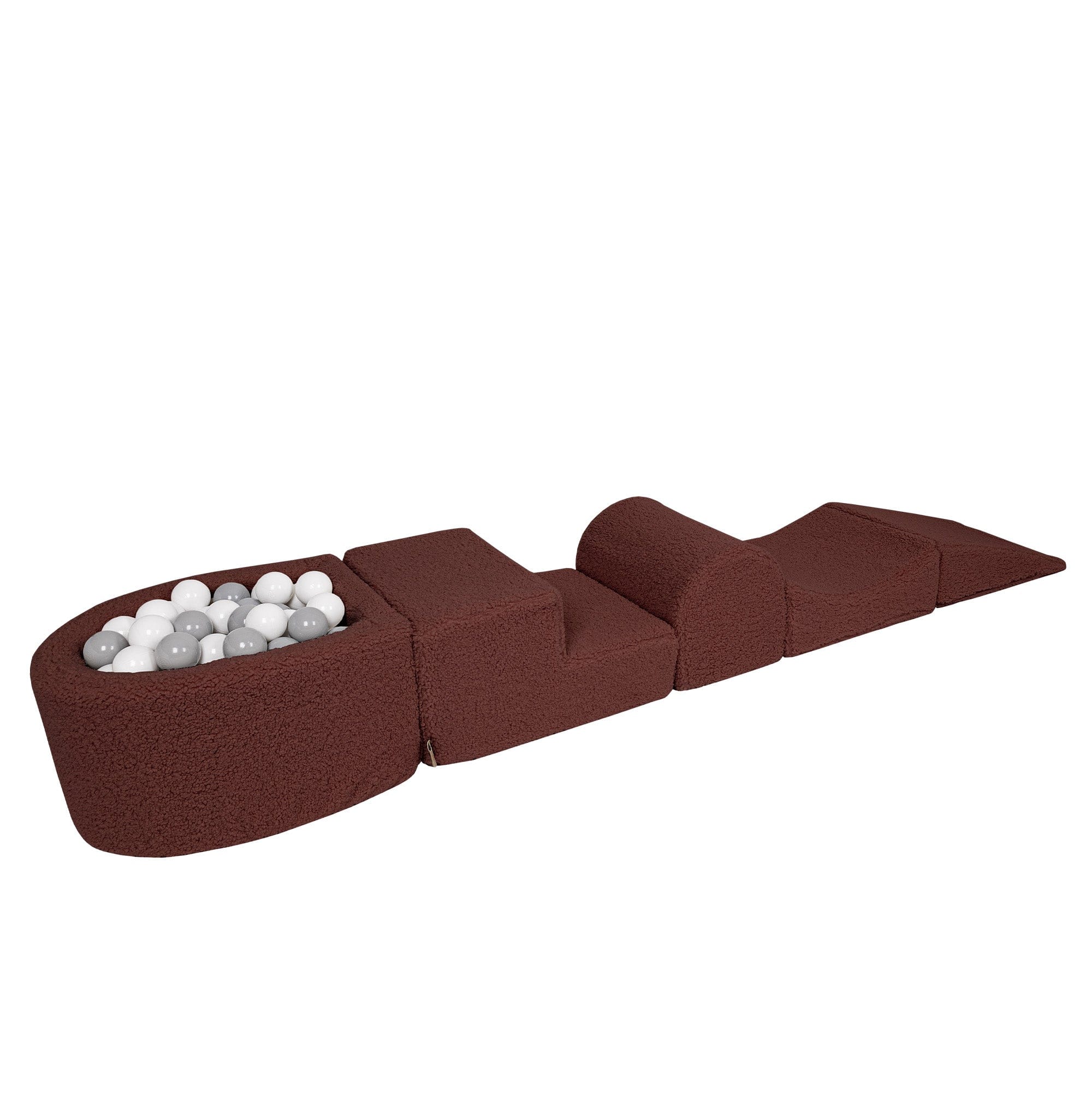 meowbaby-bearly-parcours-de-motricit-5-modules-petite-piscine-balles-marron-ball image 4