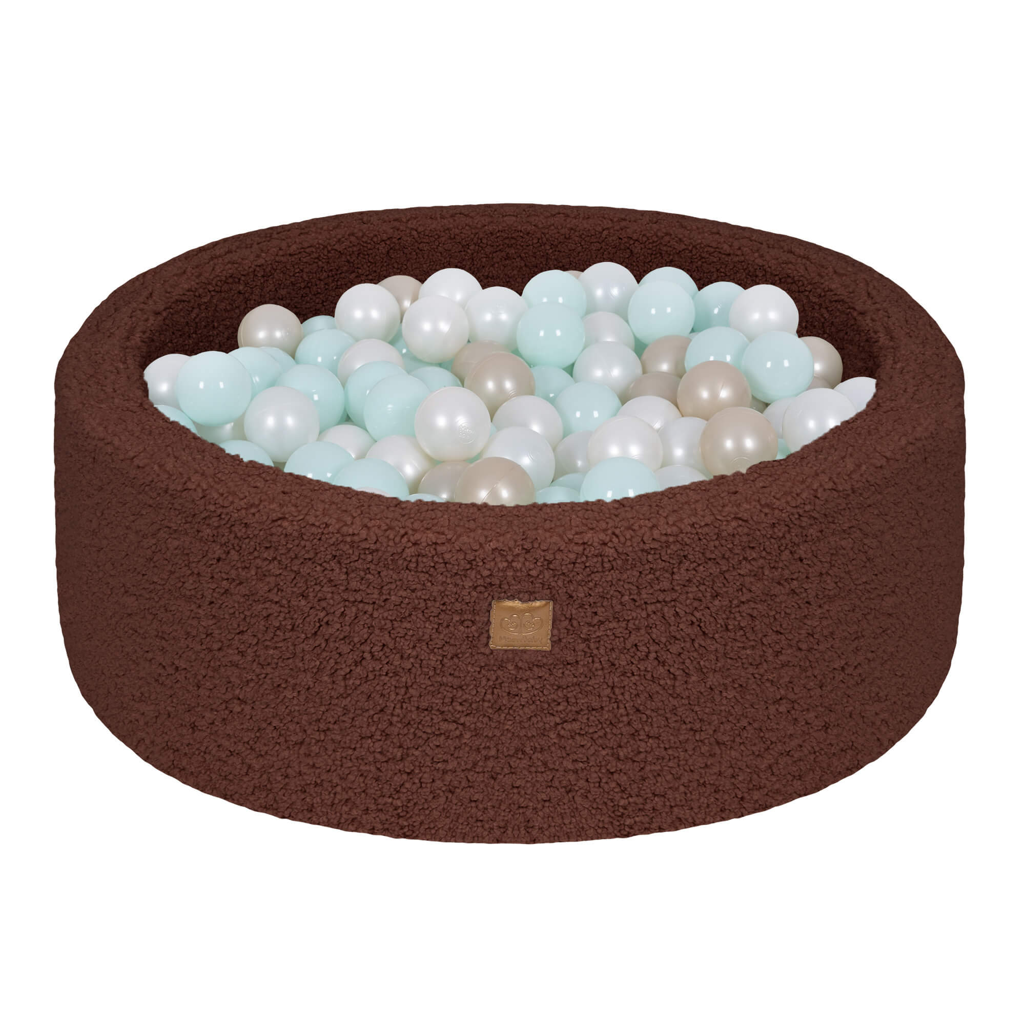 meowbaby-piscine-balles-ronde-90x30-cm-bearly-marron-200-balles image 4