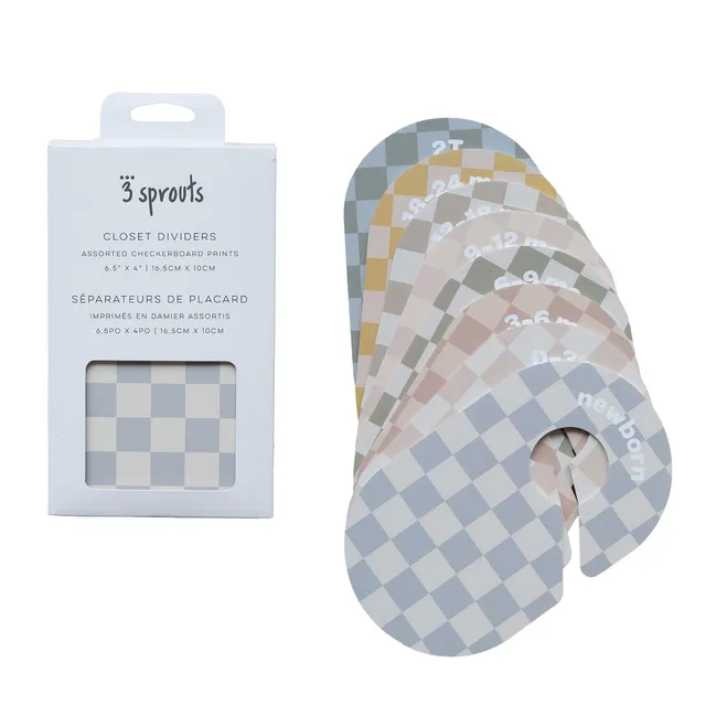 3-sprouts-s-parateurs-penderie-b-b-damier-0-24-mois image 1
