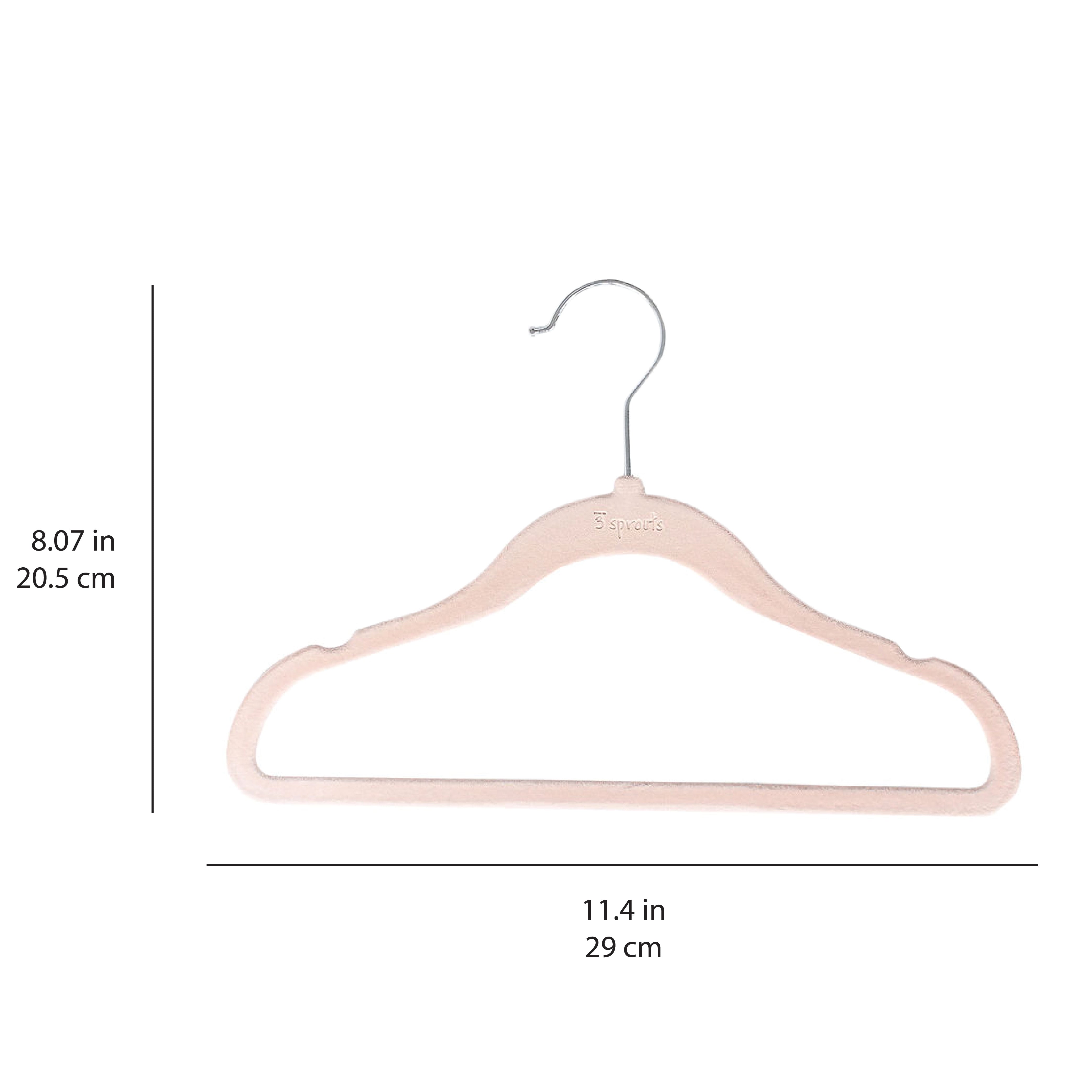 3-sprouts-cintres-velours-rose-enfant-x30-antid-rapants-b-b image 3