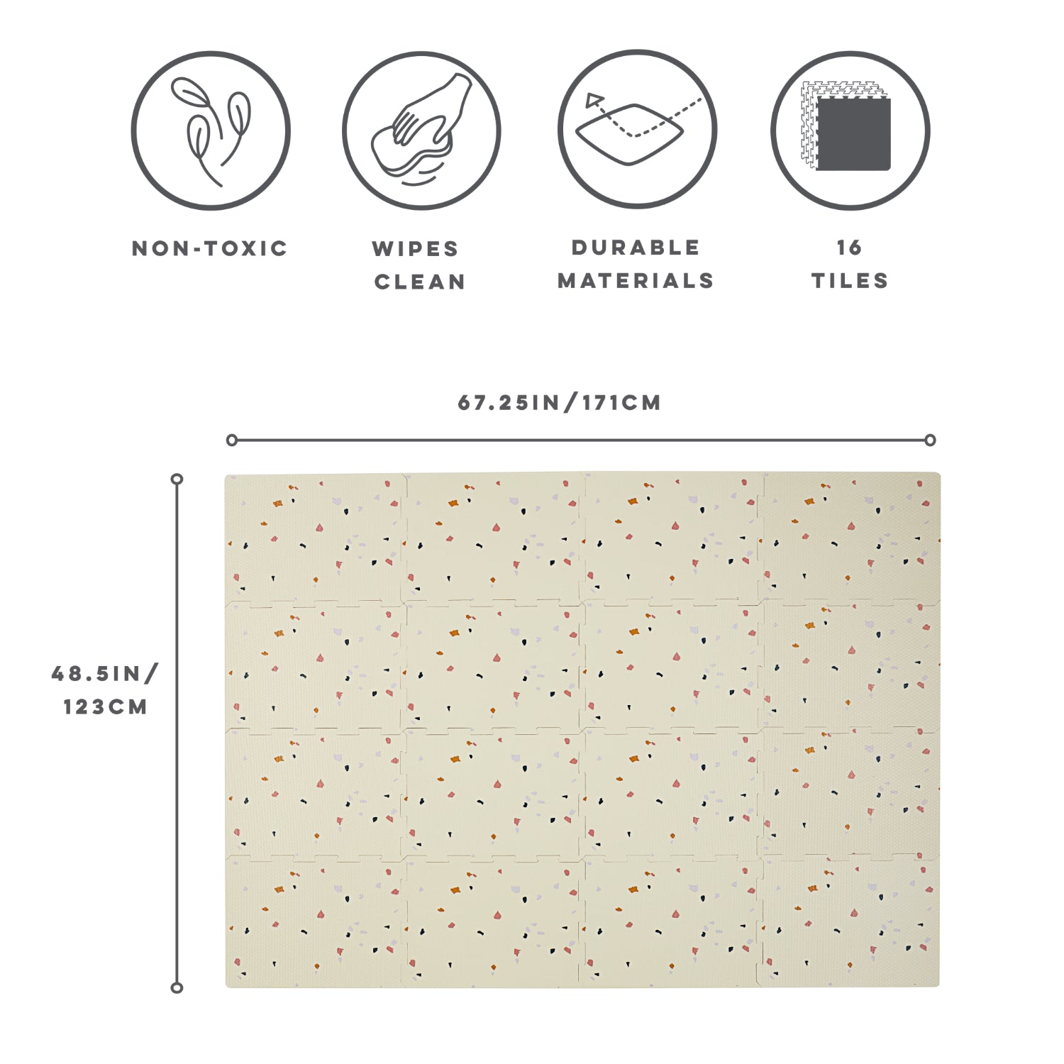 3-sprouts-tapis-puzzle-mousse-eva-terrazzo-cream-16-dalles image 6