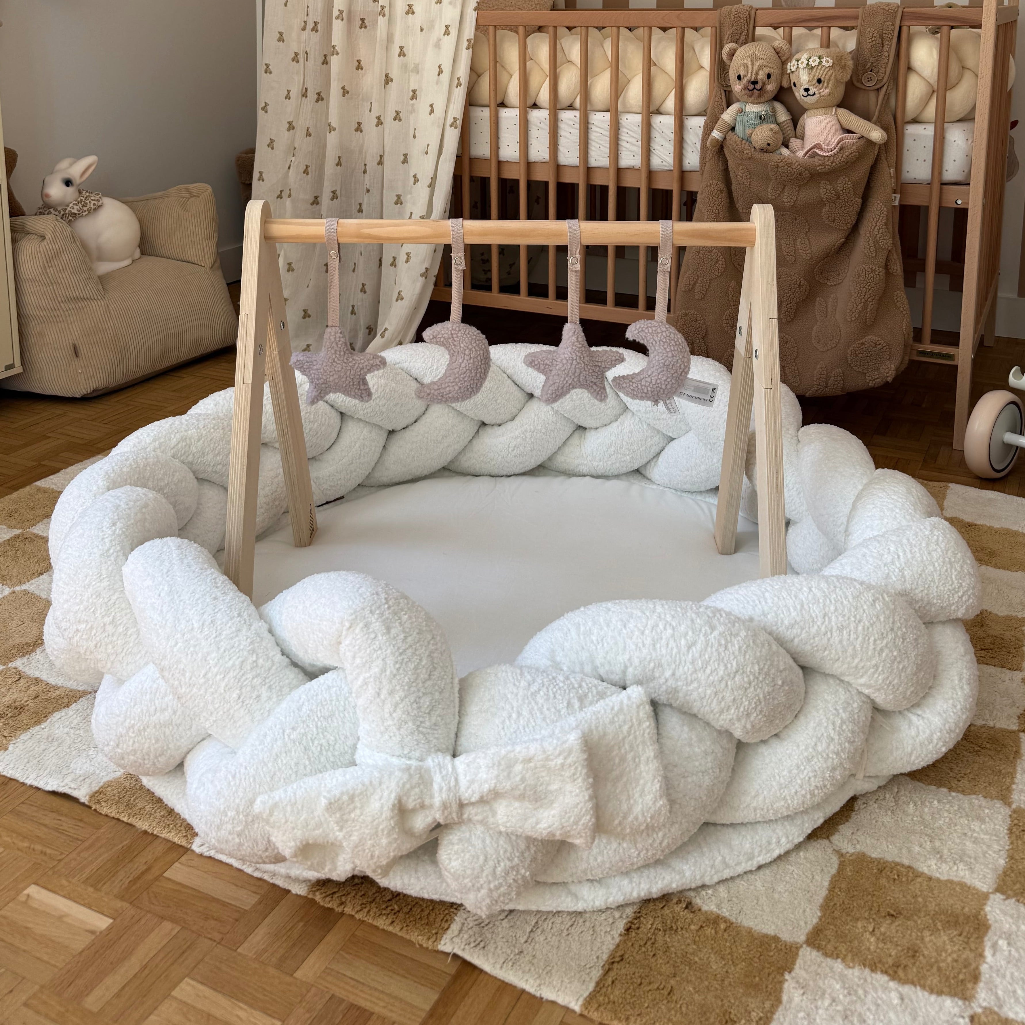 meowbaby-tapis-d-veil-cocon-boucle-blanc image 3