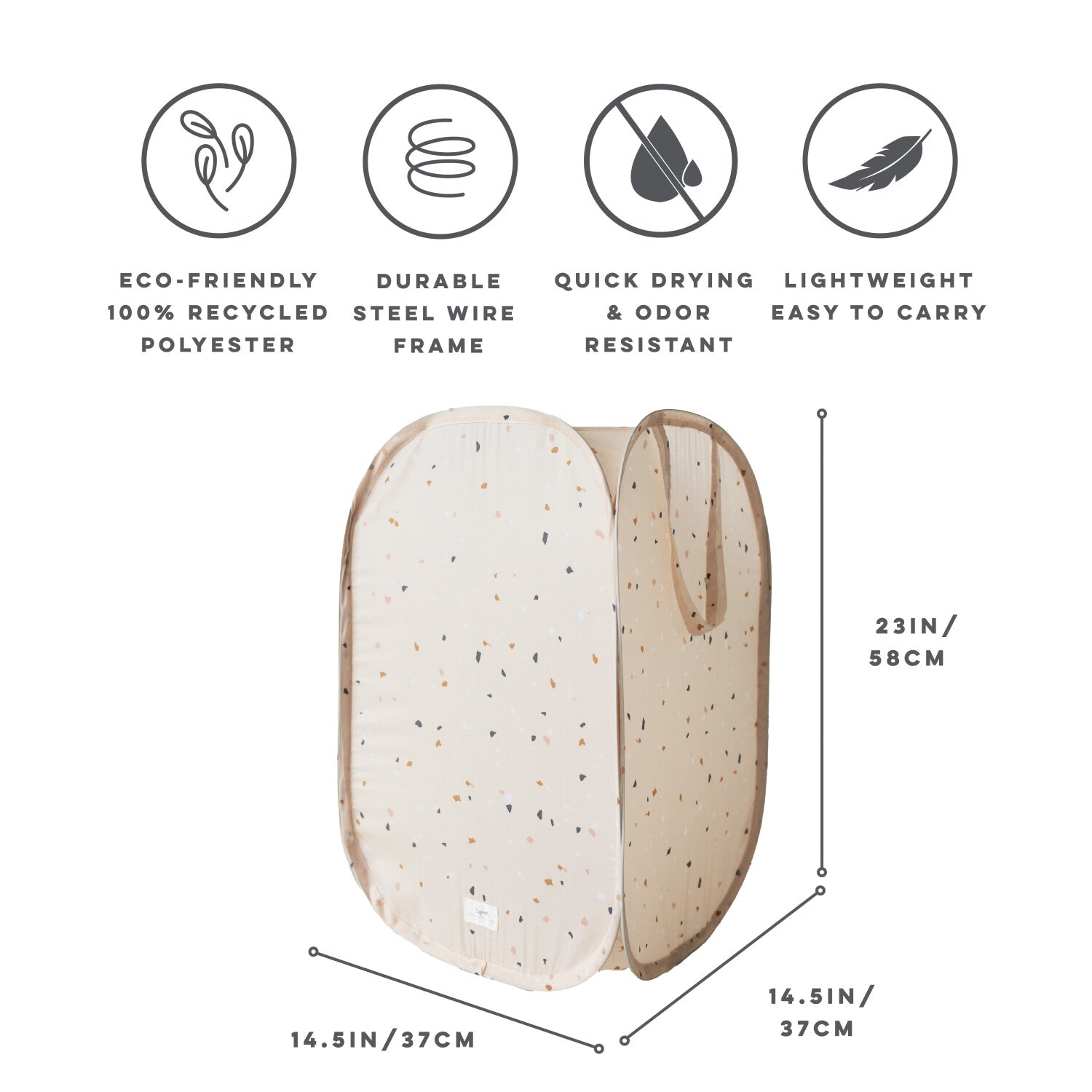 3-sprouts-panier-linge-pop-up-beige-terrazzo-tissu-recycl image 4
